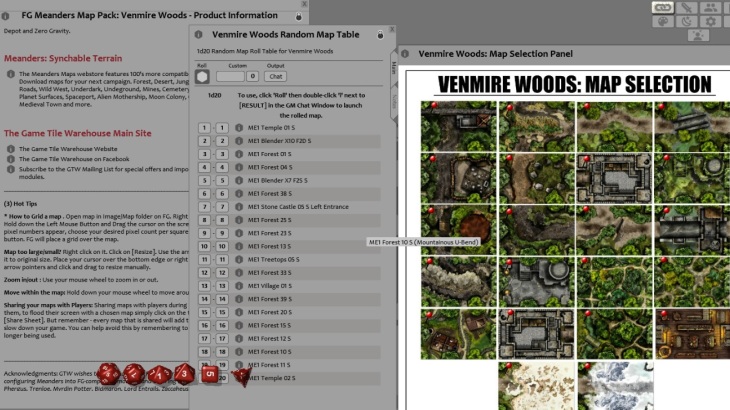 Fantasy Grounds - Meanders Map Pack: Venmire Woods (Map Pack) - 游戏机迷 | 游戏评测