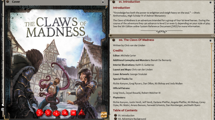 Fantasy Grounds - The Claws of Madness (5E) - 游戏机迷 | 游戏评测