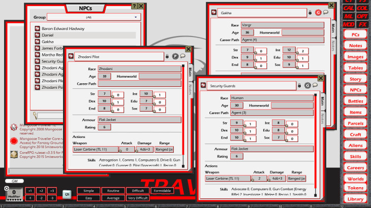 Fantasy Grounds - Traveller Mongoose 1E Ruleset (Traveller 1E Mongoose) - 游戏机迷 | 游戏评测