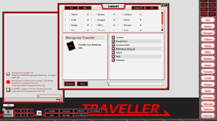 Fantasy Grounds - Traveller Mongoose 1E Ruleset (Traveller 1E Mongoose) - 游戏机迷 | 游戏评测