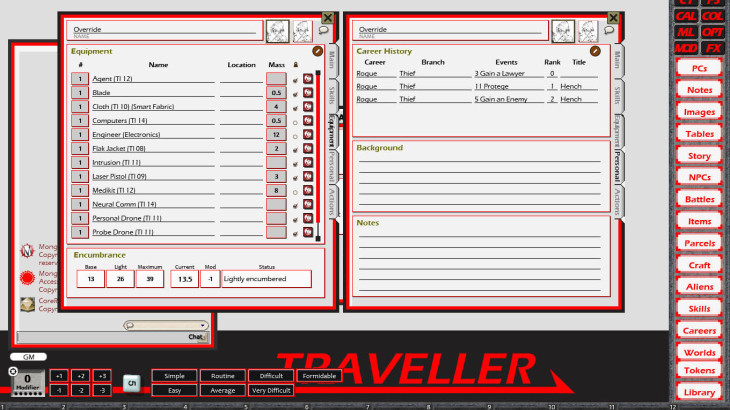 Fantasy Grounds - Traveller Mongoose 1E Ruleset (Traveller 1E Mongoose) - 游戏机迷 | 游戏评测