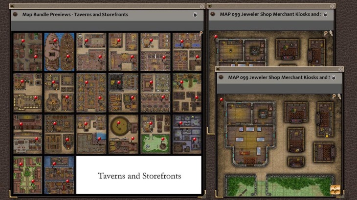 Fantasy Grounds - Paths to Adventure: Taverns and Storefronts (Map Pack) - 游戏机迷 | 游戏评测