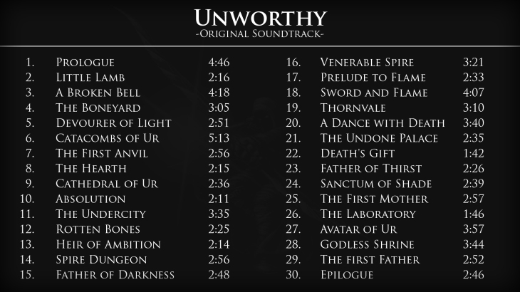 Unworthy - Soundtrack - 游戏机迷 | 游戏评测