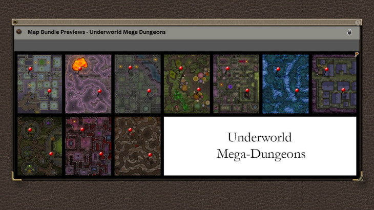 Fantasy Grounds - Paths to Adventure: Underworld Mega-Dungeons (Map Pack) - 游戏机迷 | 游戏评测