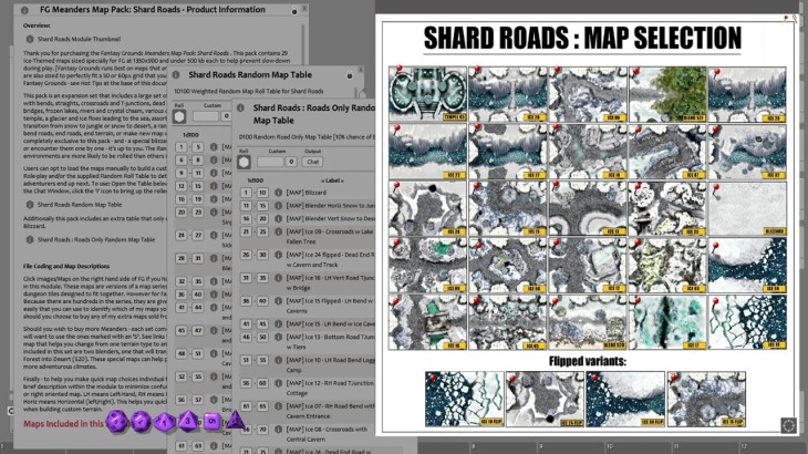 Fantasy Grounds - Meanders Map Pack: Shard Roads (Map Pack) - 游戏机迷 | 游戏评测