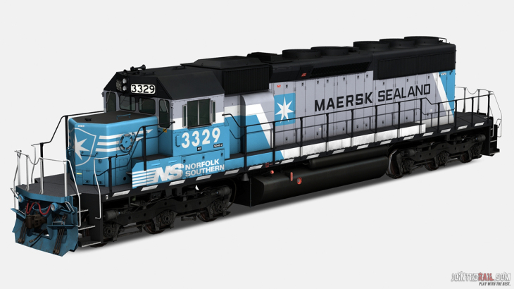 Trainz 2019 DLC - EMD SD40-2 - Maersk - 游戏机迷 | 游戏评测