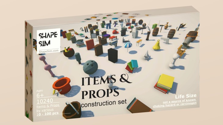 ShapeSim - Items & Props Pack 1 - 游戏机迷 | 游戏评测