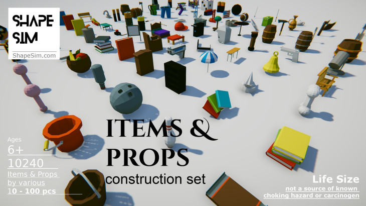 ShapeSim - Items & Props Pack 1 - 游戏机迷 | 游戏评测