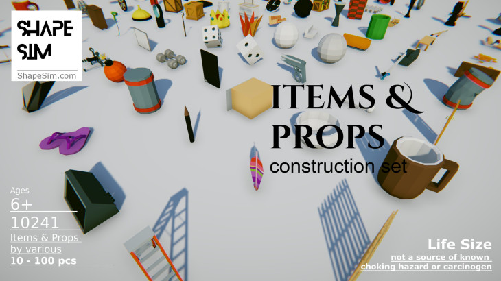 ShapeSim - Items & Props Pack 2 - 游戏机迷 | 游戏评测