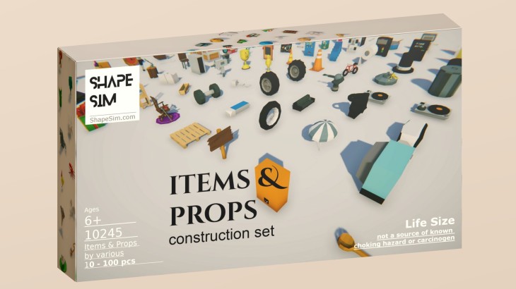 ShapeSim - Items & Props Pack 6 - 游戏机迷 | 游戏评测