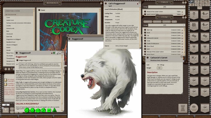 Fantasy Grounds - Creature Codex (5E) - 游戏机迷 | 游戏评测