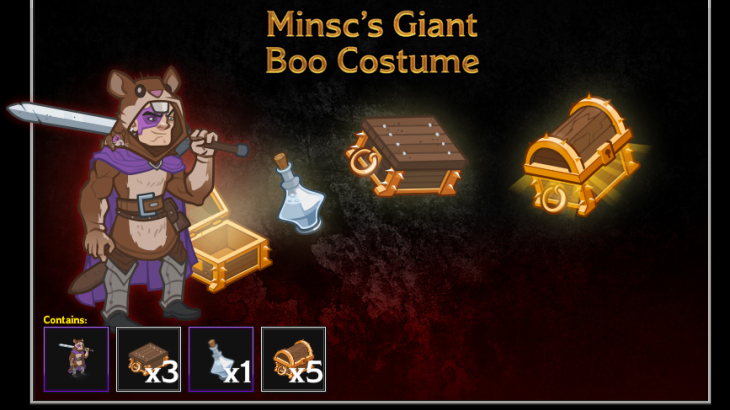 Idle Champions - Outfit Pack: Minsc's Giant Boo Costume - 游戏机迷 | 游戏评测