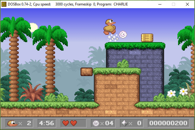 Charlie the Duck - Original version in DosBox - 游戏机迷 | 游戏评测