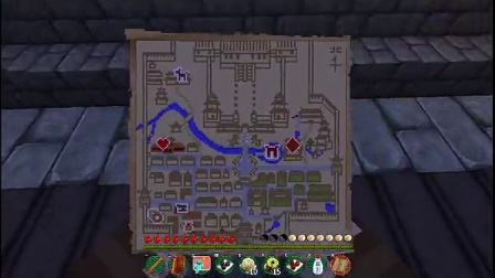 《盘灵古域》中玩家所持某城的小地图